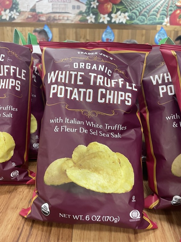 2 Packs Trader Joe's Organic White Truffle Potato Chips 6 oz Each Pack gallery