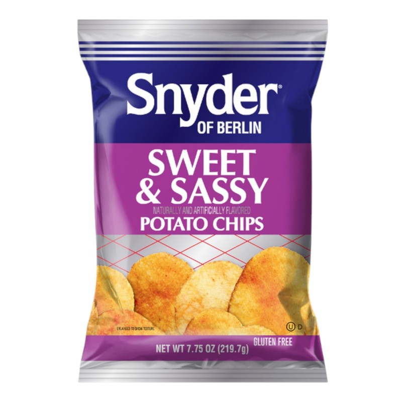 Snyder Of Berlin Sweet & Sassy Potato Chips 7.75 oz 3 Bags