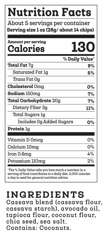 Siete Family Foods Grain Free Tortilla Chips, Sprinkle of Sea Salt, 5 oz gallery