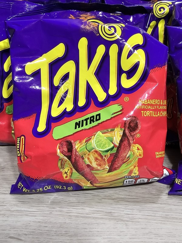 17 Bags Takis Habanero & Lime Tortilla Chips 3.25oz. Crunchy Spicy Snack 1/15/25