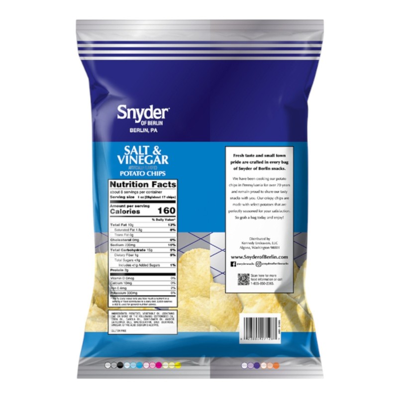 Snyder of Berlin Salt and Vinegar Potato Chips 7.5 oz 6 Bags gallery