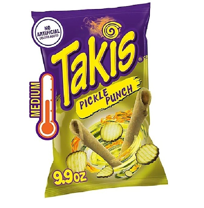 Takis Tortilla Chips Rolled PICKLE PUNCH Medium 9.9Oz 1 Pack