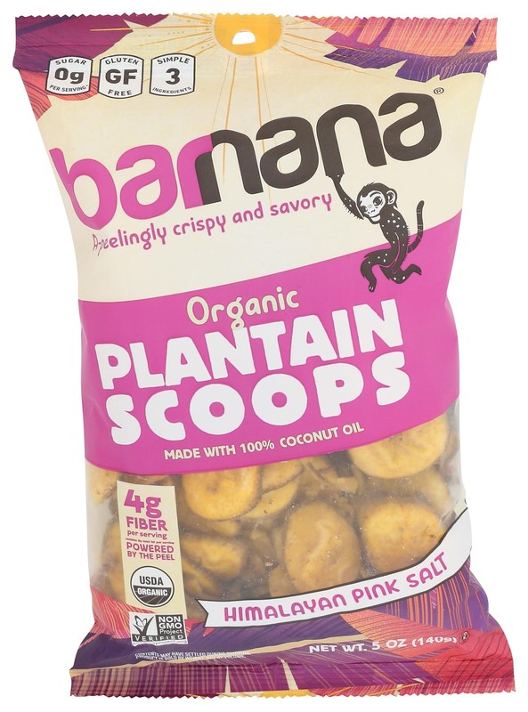 Barnana Plantain Scoops Pink Salt 5oz Pack of 6