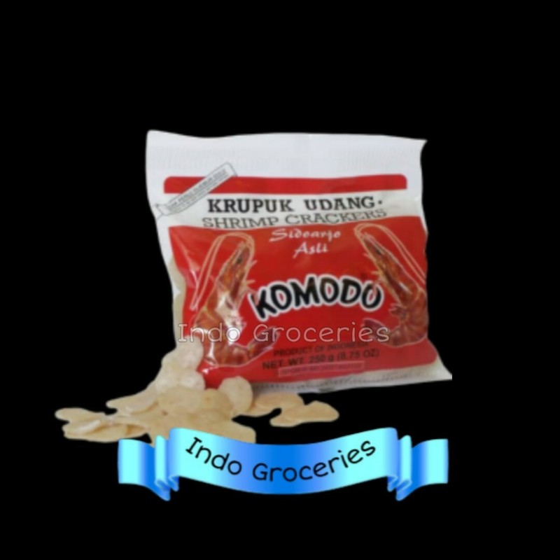 Komodo Shrimp Crackers (Kerupuk Udang Indonesia) - 8 oz or 16 oz