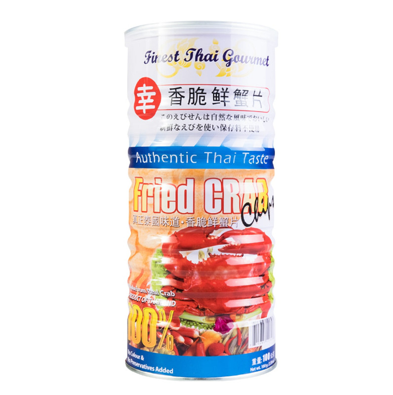 Finest Thai Gourmet Fried Crab Chips – Bánh Phồng Vị Cua – 100g-Made in Thailand