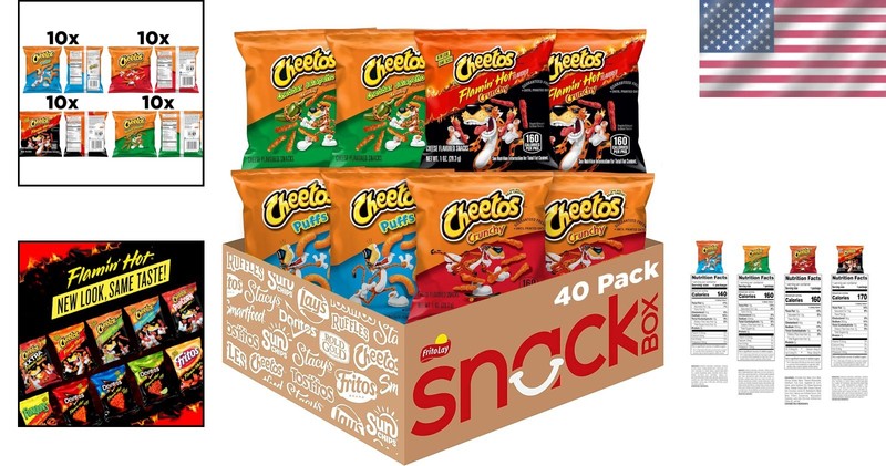 Cheese Crunch Snack Assortment, 40 Bags-#-~ gallery