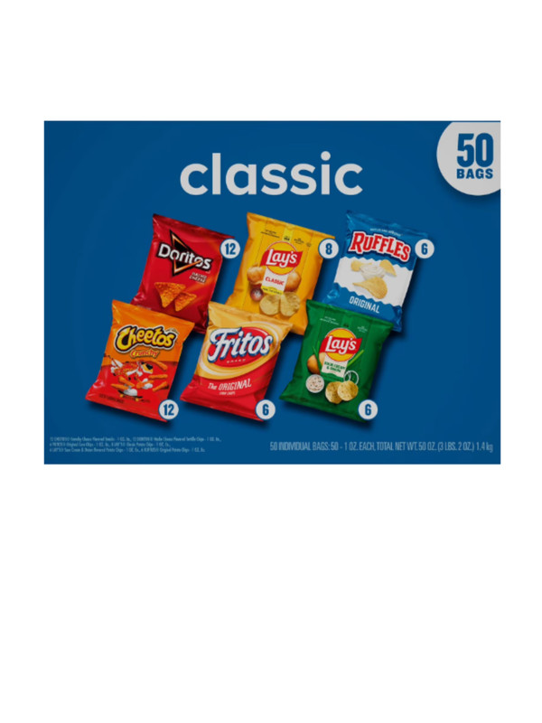 2 Boxes Frito-Lay Classic Mix Variety Pack Chips, 50 pk each. Free Shipping gallery