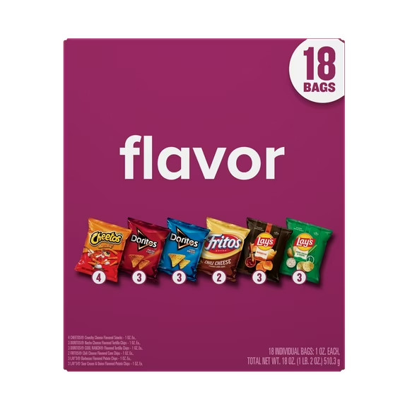 Frito Lay Flavor Mix 18 oz 18 pack