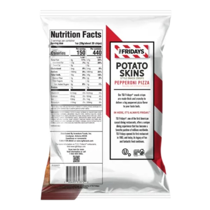 TGI Fridays Potato Skins Snacks Pepperoni Pizza 3 oz (Pack of 6) gallery