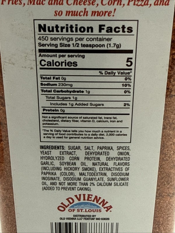 Old Vienna | Red Hot Riplets Seasoning | 27 Oz/765 G gallery