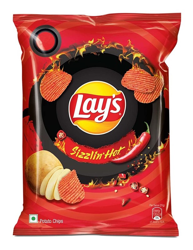 3 x Lay’s Potato Chips Sizzlin’ Hot Flavour 48 grams Crisps Lays Wafers Snacks
