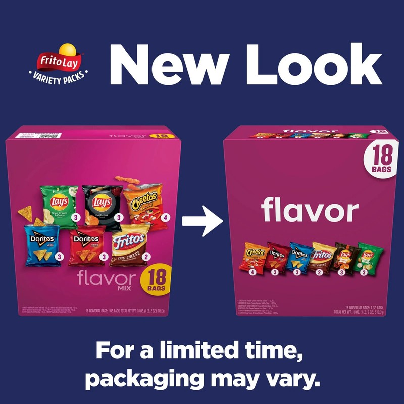 Frito Lay Flavor Mix Chips Variety Pack, 1 oz, 18 Count gallery