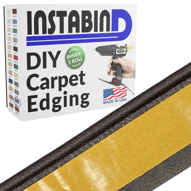 54 ft Roll Premium Carpet Edge Binding – Regular Style Carpet Edge Trim – Do-…