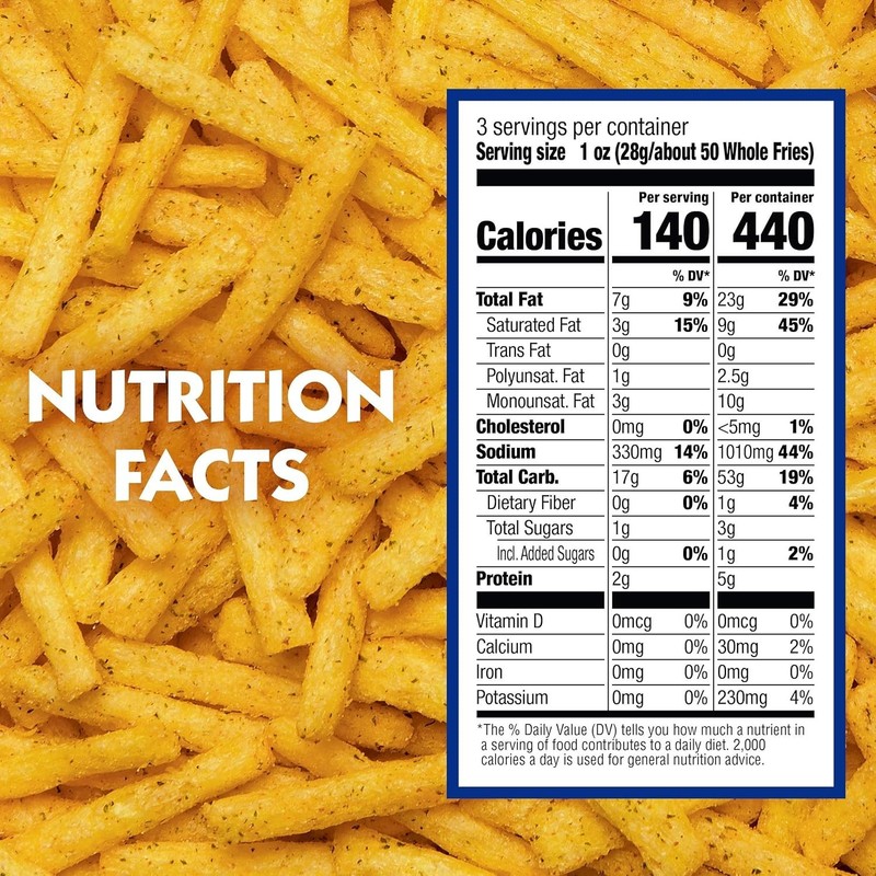 Ranch Fries Snacks 3 oz Bag - Crunchy Ranch Flavored Potato & Corn Chips gallery