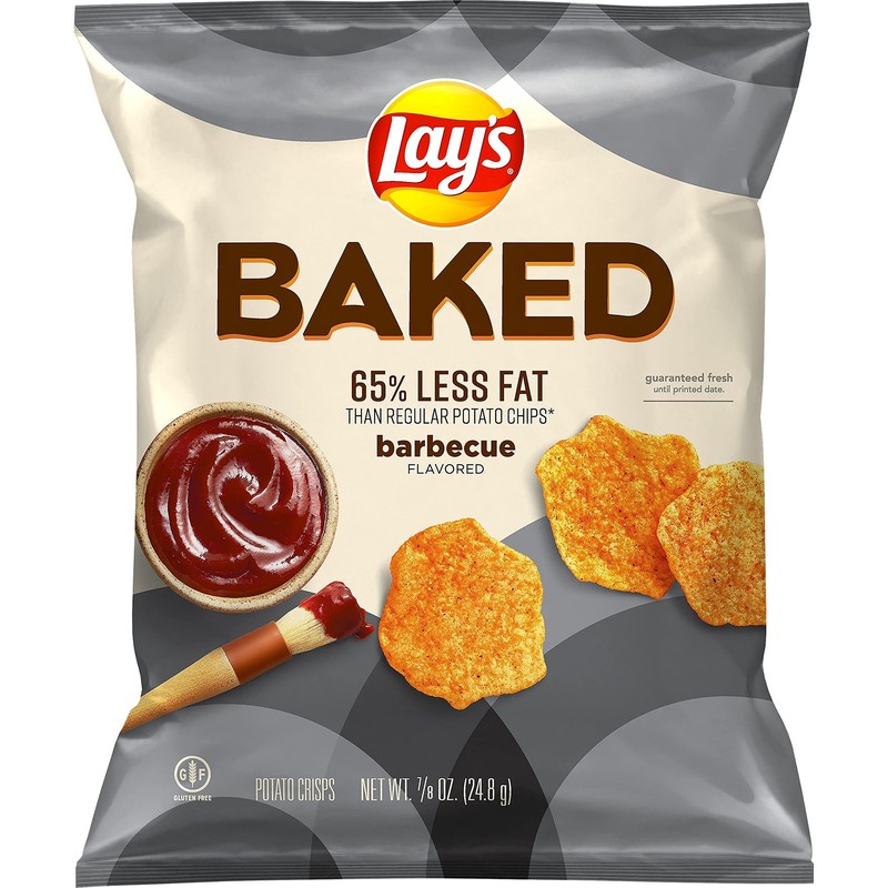Baked Lay’s Barbecue Potato Chips, .875 Oz, 6 Bags