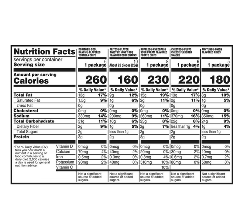 Frito-Lay Premiere Mix Variety Pack 30 Bags Doritos Cheetos Ruffles Fritos gallery