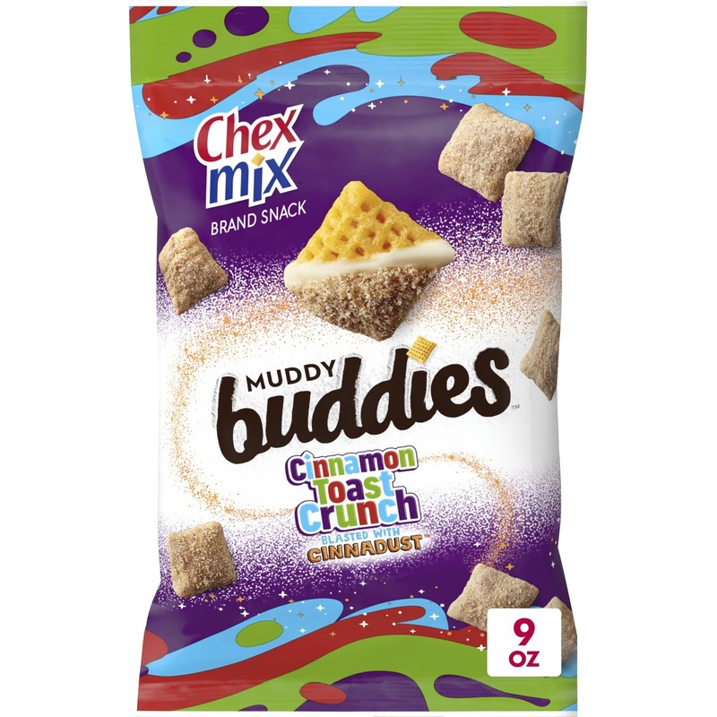 Chex Mix Muddy Buddies Cinnamon Toast Crunch Snack Mix, 9 9 Ounce (Pack of 1)