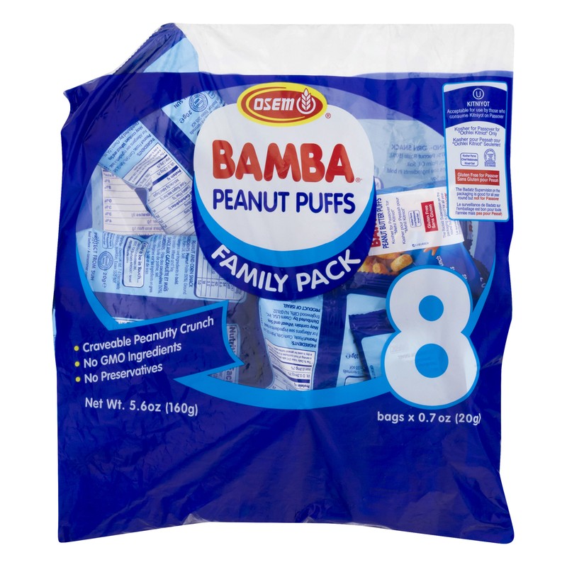 Osem Bamba Peanut Multipack 8P 5.6 oz (Pack of 6)