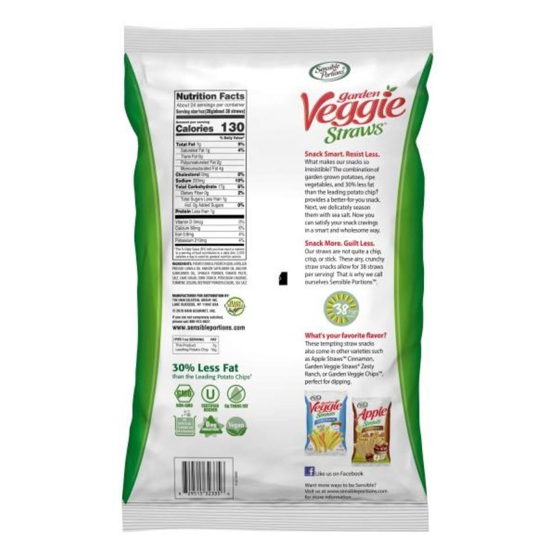 Sensible Portions Sea Salt Garden Veggie Straws, 23.5 oz. gallery