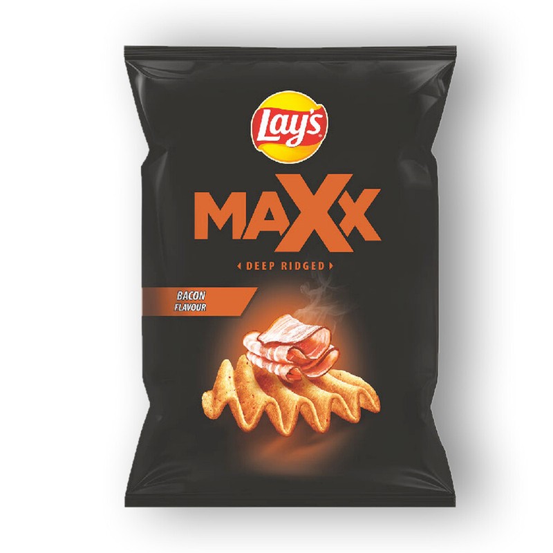 Lay's Potato Maxx Wavy Crisps with Bacon Flavor 4x80 g + 1 Free gallery
