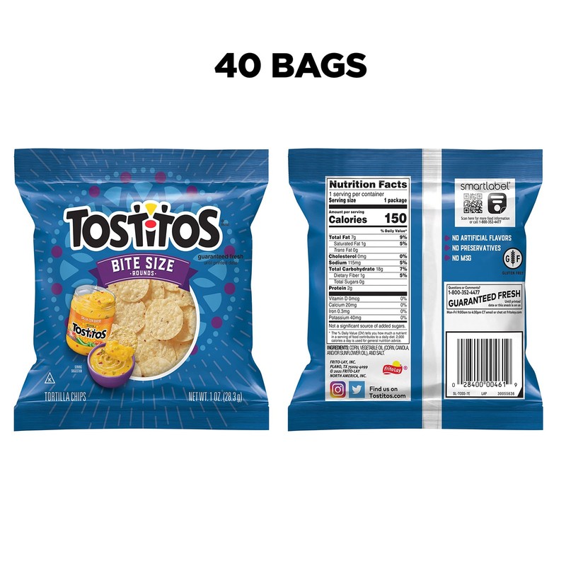 Tostitos, Bitesize Rounds, 1 Ounce Pack of 40 gallery