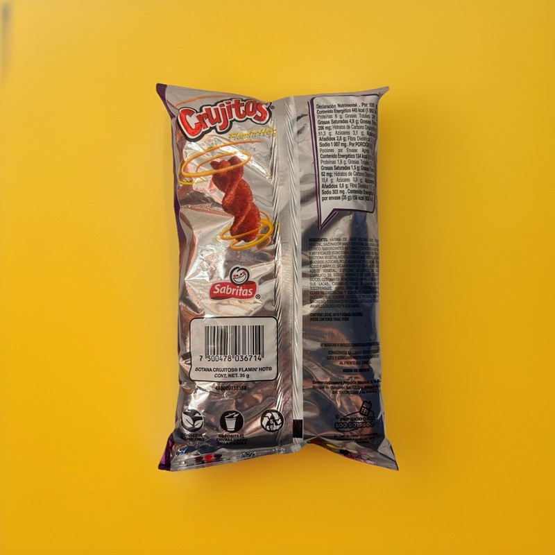 5-Pack Mexican Chips Crujitos Flamin Hot/ Turbos Chili Flavored (35 Grams) gallery
