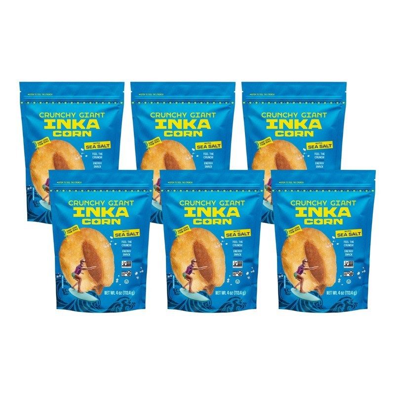 Inka Corn Nuts, Gluten Free Roasted Giant Corn, Original Flavor, 4 Ounce (Pac...
