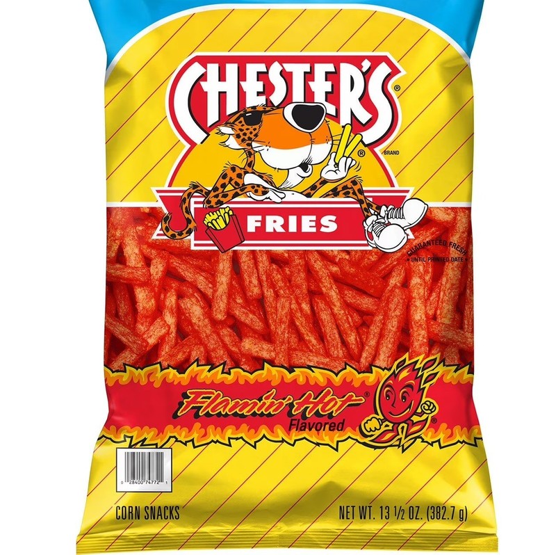 Chester’s Fries Flamin’ Hot Corn & Potato Snacks Chips 13.5 oz. 1 Bag Chester