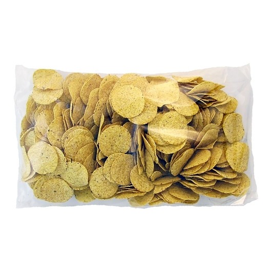 Clown Global Brands Round Whole Grain Tortilla Chips-Bulk, 2 Pound, 3 Per Case