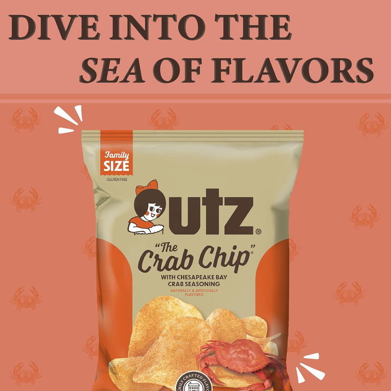 Utz Crab Chips 1 Oz. Bags, 42 Count, Crispy Fresh Potato Chips, Perfect for Vend gallery