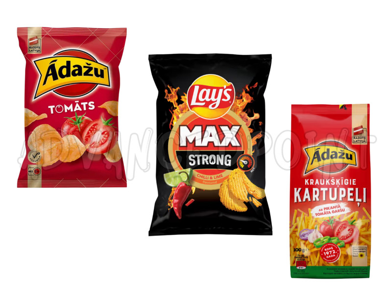 EU Chips Bundle Lays Chili Lime & Adazu Tomato 6 Pack Snack Mix Variety