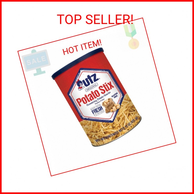 Utz Potato Stix, Original, Shoestring Potato Sticks Made from Fresh Potatoes, Re