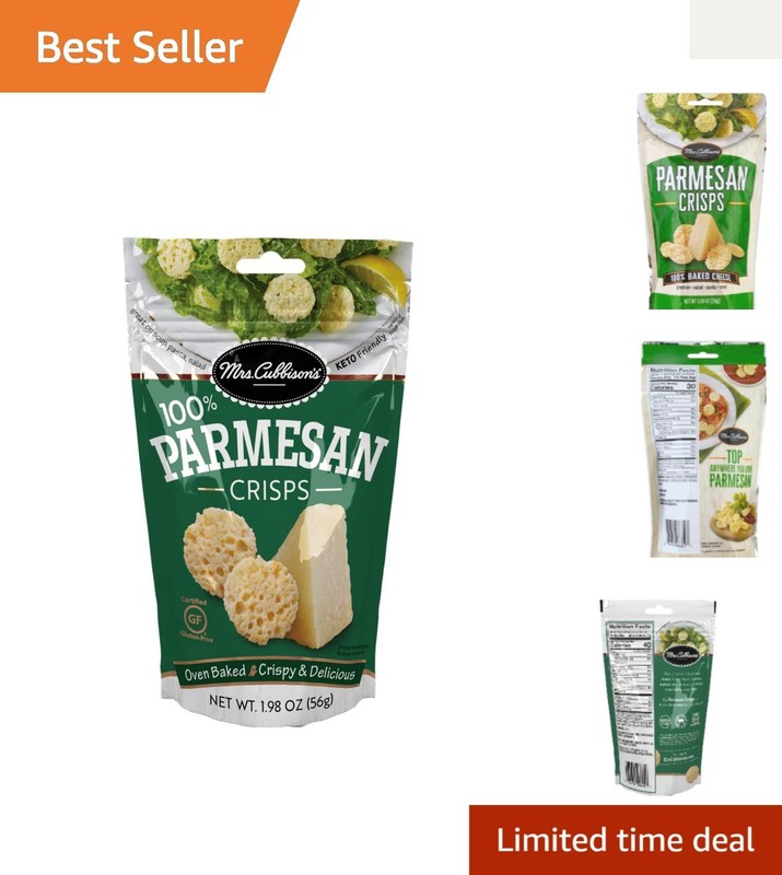 Keto-Friendly Parmesan Cheese Crisps 1.98 Ounce – Gluten Free Snack Delight