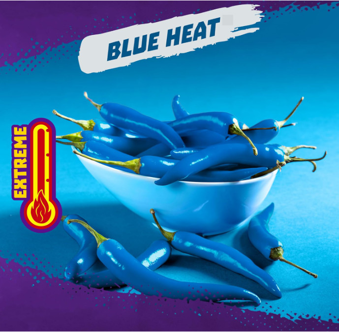 Takis Blue Heat Mini 25-Pack 1.23 oz Bite Size Extreme Spicy Hot Chili Pepper Ro gallery