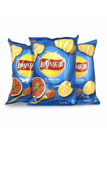 Lays Potato Chips Italian Red Meat Flavor 70 gr 3 Pack Rare 意大利香浓红烩味 gallery
