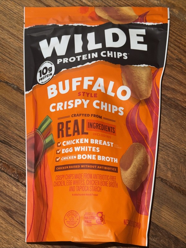 Wilde Protein Chips Buffalo Crispy Chicken 8.5 Oz EXP 03/2027