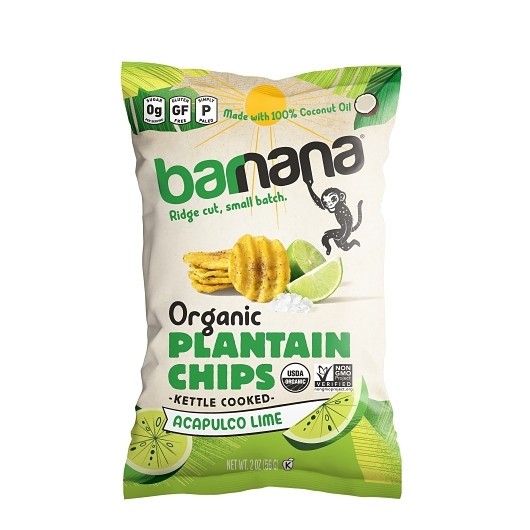 Barnana Lime Plantain Chips, 2 Ounce, 6 Per Case gallery