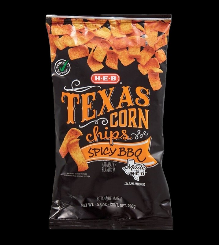 Texas Corn Chips – Spicy BBQ, Large 10.5 oz Bag
