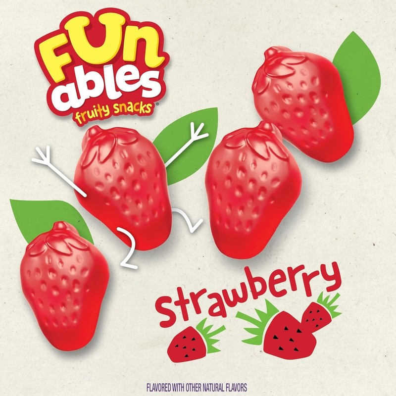 Funables Fruity Snacks, Strawberry Flavored Snacks,Treat Assortment,0.8 oz 22 ct gallery