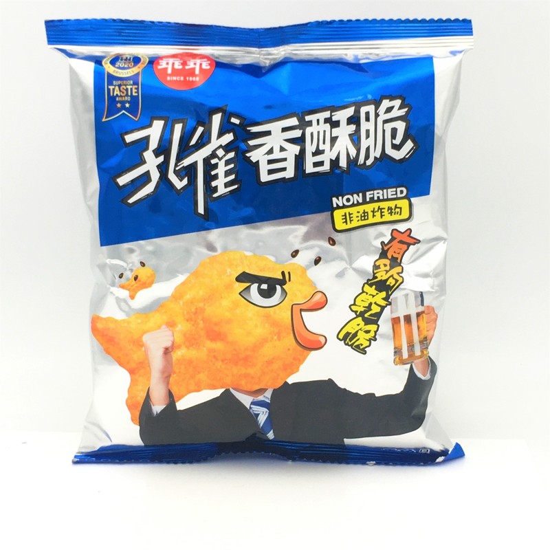 Kuai Kuai Peacock Fish Puffcorn 孔雀香酥脆 -香鱼口味 20g