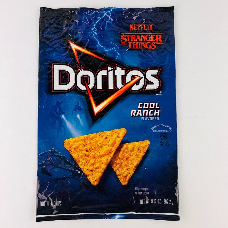 Netflix Stranger Things / Doritos Cool Ranch 9.25oz Promotional Empty Bag