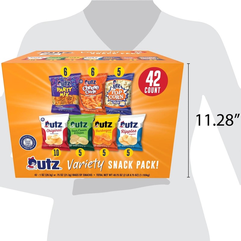 Utz Snack Variety Pack Individual Snacks, Includes 1 Ounce (Pack of 42) gallery