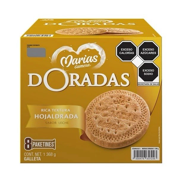 8 PAQUETES DE GALLETAS DORADAS GAMESA 🇲🇽 - SUGARED MEXICAN COOKIES 1368g