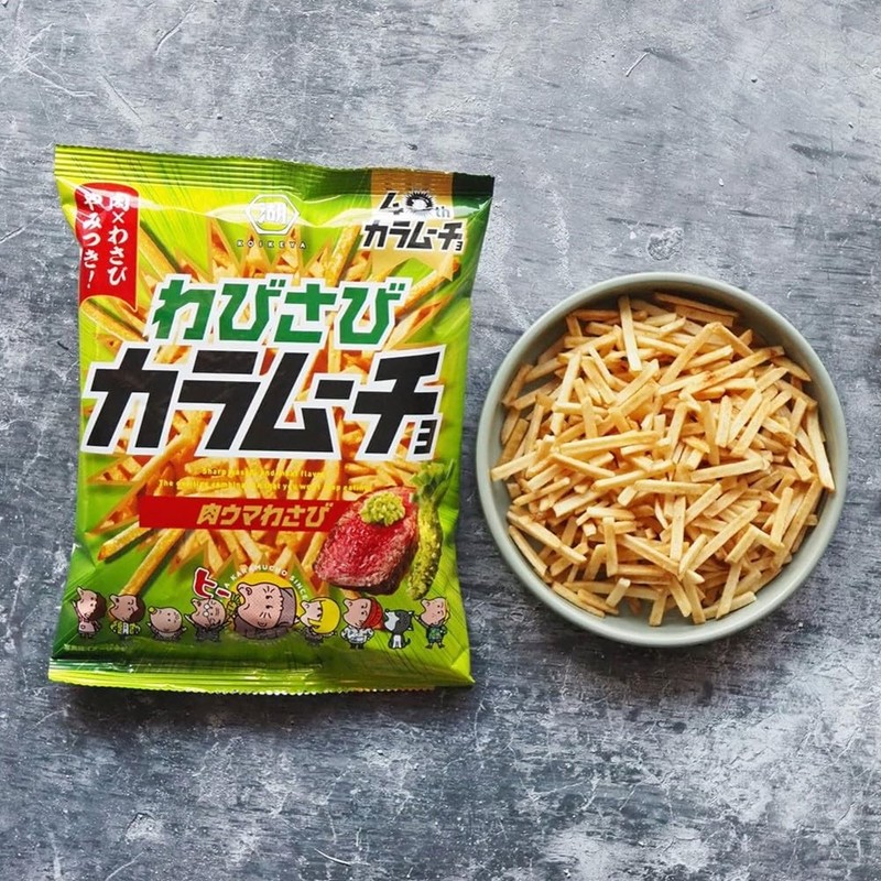 Koikeya Stick Wabi-Sabi Karamucho Meat-flavored Wasabi 85g x 12 bags Wasabi gallery