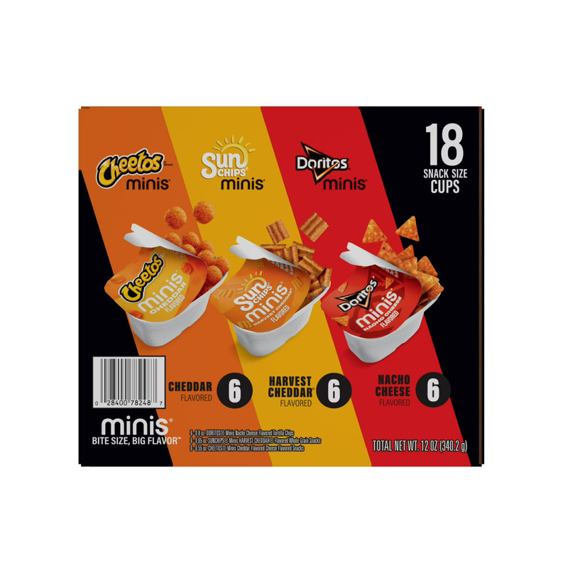 Frito-Lay Minis Doritos Cheetos and SunChips Variety Pack, 18 Pack FREE SHIPPING gallery