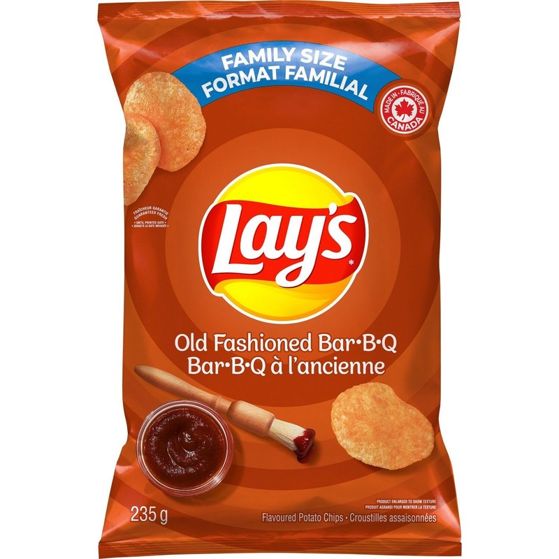 10 Bags of Lay’s Old Fashioned Bar-B-Q Potato Chips 235g Each – Free Shipping