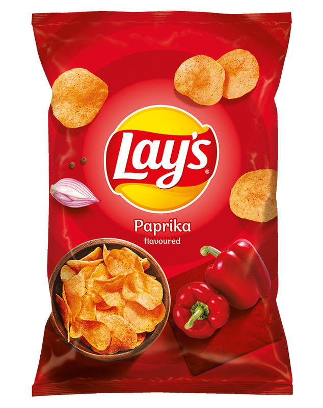 5 LAYS PAPRIKA Flavor Potato Chips Crisps European Snacks 130g 4.6oz gallery