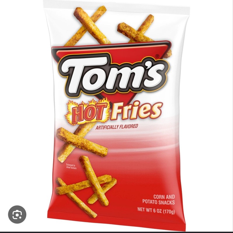 Toms Hot Fries 6 Oz Bag 3 Pack