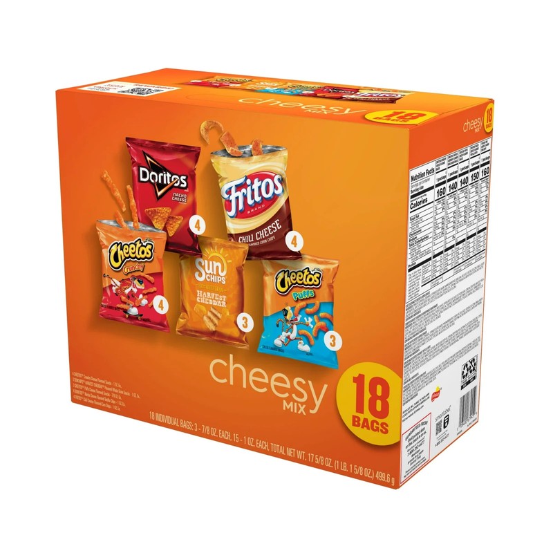 Frito-Lay Cheesy Snack Chips Variety Pack, 18 Count Multipack Box gallery