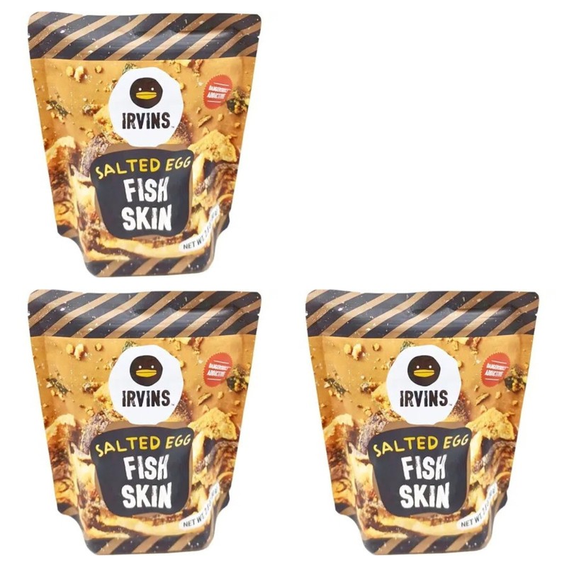 3× Irvin’s Salted Egg Yolk Fish Skin (80g) each